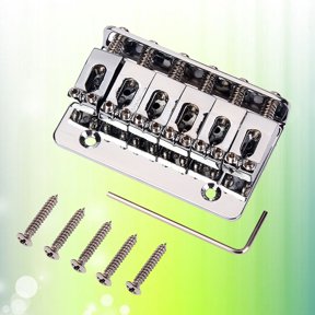 Healifty Vintage Style Metal Guitar Bridge with 5 Screw Mount for Electric Guitar Replacement Parts