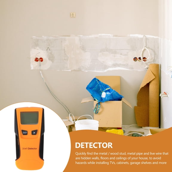 Healifty Handheld Wall Detector for Metal Wood Stud Live Wire with Ergonomic Grip and LCD