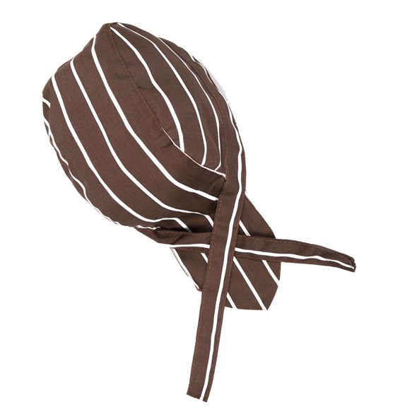 Healifty Kitchen Chef Hat Coffee Color Dustproof Working Cap for Restaurant Staff