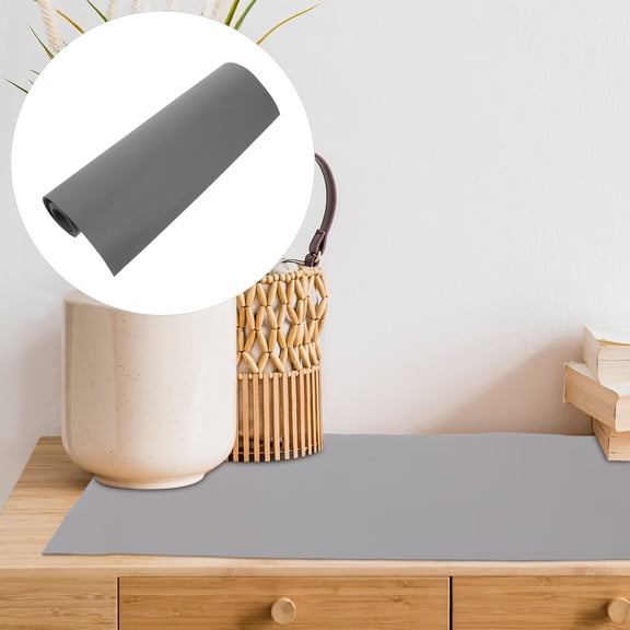 Healifty Large Grey Desk Protector Pad with Waterproof Heat Resistant Surface and No Slip Bottom for Home