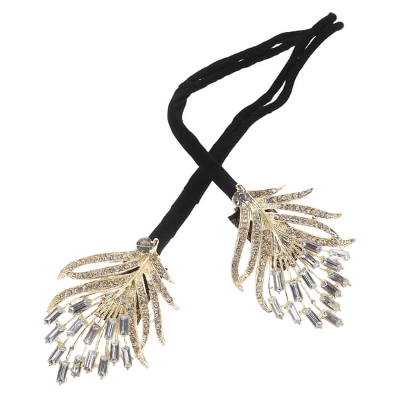 Healifty Luxury Hair Bun Maker with Rhinestone Design for Instant Fashionable Hairstyles