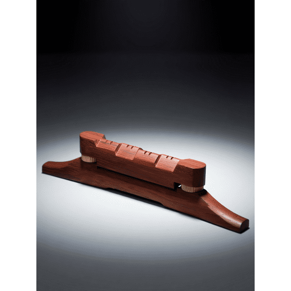Healifty Mandolin Bridge Redwood Material Simple Design for Easy Installation