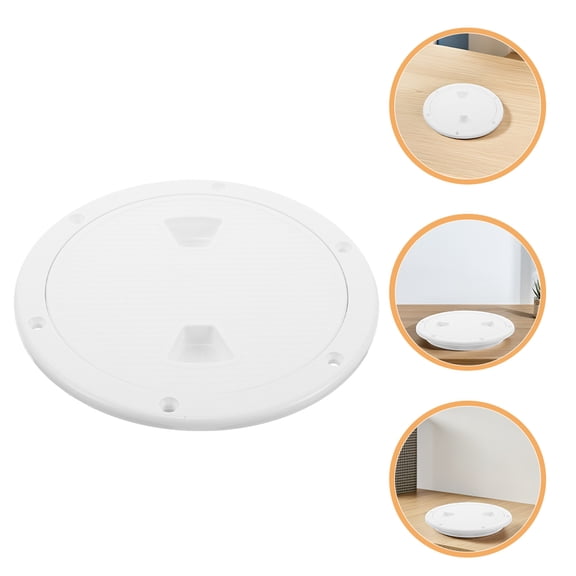 Healifty Marine Access Hatch Cover Round Waterproof Deck Plate with Durable ABS Material
