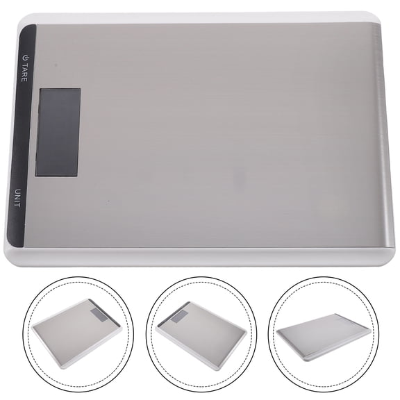 Healifty Meat Scale for Butchering Kitchen Gadget High Precision Stainless Steel and Plastic 1Pcs Grey