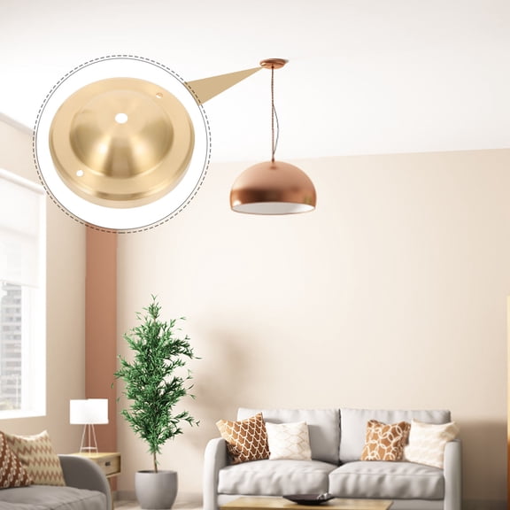 Healifty Metal Ceiling Canopy Plate for Light Fixture Mounting, Vintage Minimalist Style, Decorative Ceiling Cover for Home Lighting