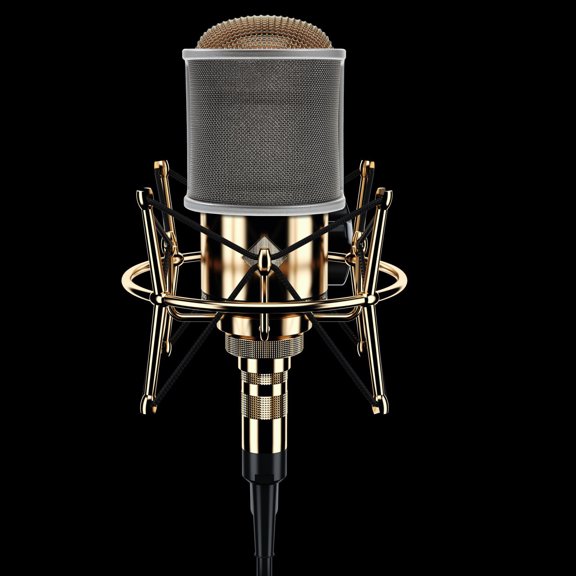 Healifty Microphone Pop Filter Plated Silver Metal Frame with Multi Layer Protection for Recording