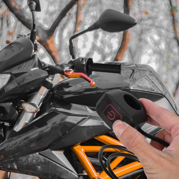 Healifty Motorcycle Handlebar Headlight with LED Indicator, for Easy