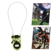 Healifty Compact Bike Lock Secure Plastic Green for Snowboard and Bicycles