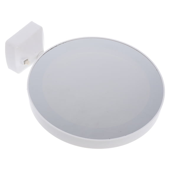 Healifty Multifunctional LED Photo Frame 7 Inch White Plastic Photo Holder and Dressing Mirror