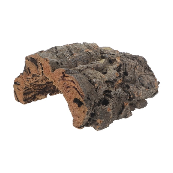Healifty Natural Cork Bark Hideout for Reptiles with Tree Trunk Design and Climbing Surface