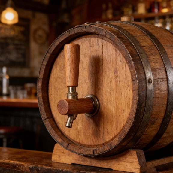 Healifty Natural Oak Wooden Beer Tap Handle Decorative Beverage Dispenser Lever