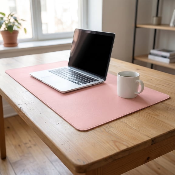 Healifty Waterproof Pink Vanity Table Top Mat for Stable Organization and Protection