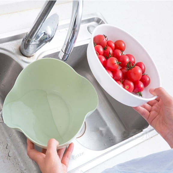 Healifty Plastic Snack Bowl with Double Dish Design for Nuts Olives and Cherries with Shell Holder