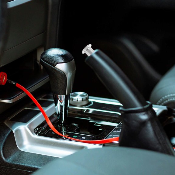Healifty Plated Silver Aluminum Handbrake Cover Drift Button for Enhanced Driving Control