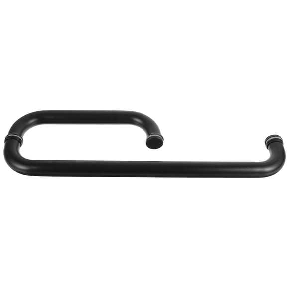 Healifty Practical Black Stainless Steel Glass Door Handle Replacement with Comfortable Grip