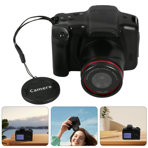 16 Mega HD Digital Camera with 16X Optical Zoom, Full 1080P HD Video-Black