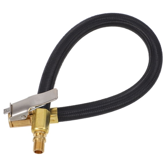 Healifty Quick Pump Nozzle with Black Rubber Hose Extension for Fast and Easy Car Tire Inflation