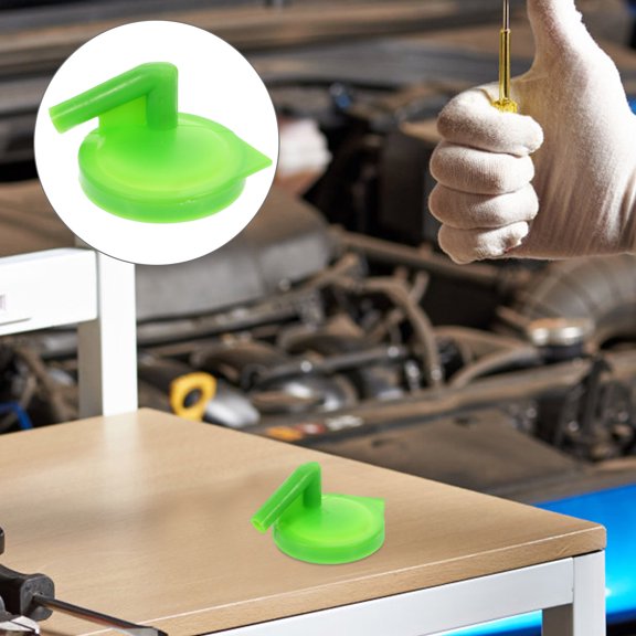 Healifty Green ABS Car Radiator Cap, Impact-Resistant Design, Easy Replacement, Compatible with Most Vehicle Models