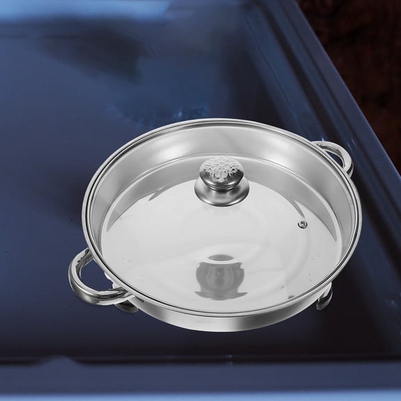 Healifty Plated Silver Rectangular Stainless Steel Roasting Tray for Baking and Outdoor Barbecuing