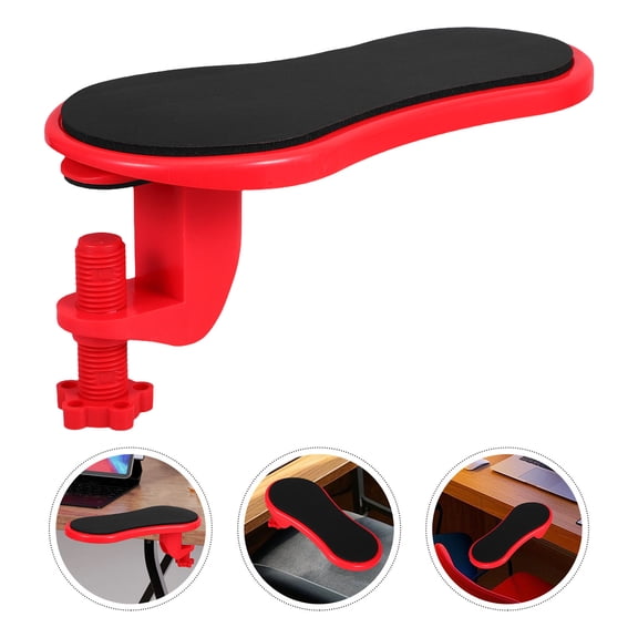 Healifty Red Wrist Support for Mouse Soft Comfortable Desk Arm Rest with Nonslip Base