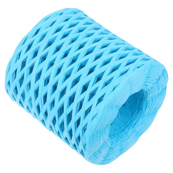 Healifty Refined Sky Blue Raffia Paper Rope for Crochet Bags and Craft Projects