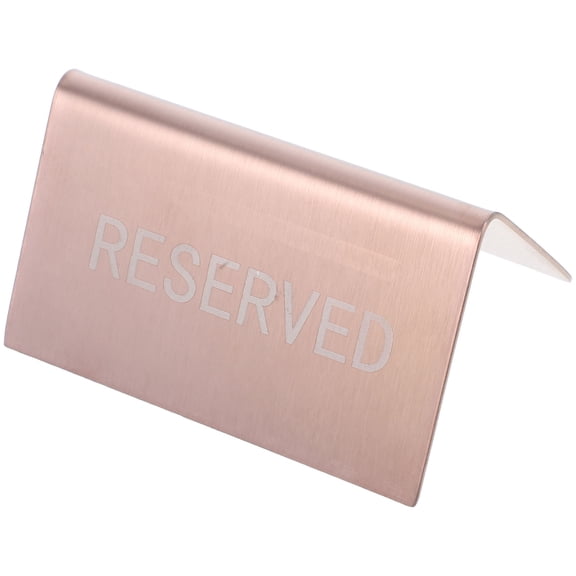 Healifty Rose Tabletop Reservation Sign with Clear Table Number Identification for Restaurants and Events
