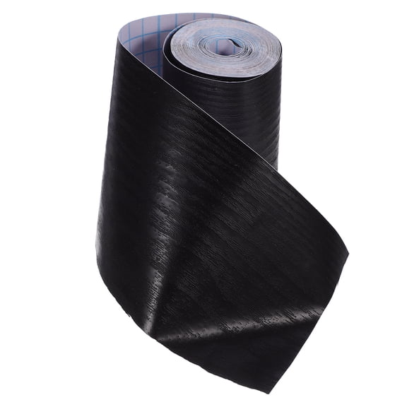 Healifty PVC Skirting Board Trim Stickers Black Flexible Peel and Stick Baseboard