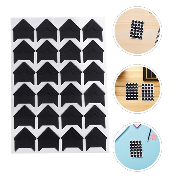 Healifty Self Adhesive Black Photo Corners for Scrapbook and Paper Craft Corner Guards