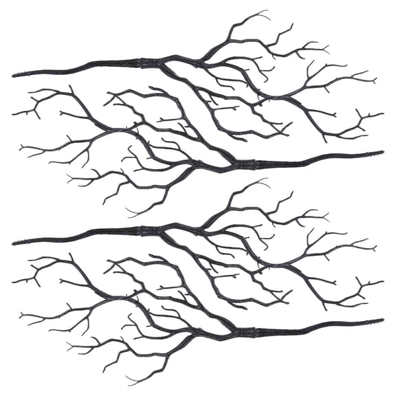 Healifty Set of 4 Tall Black Decorative Branches for Vase and Floral Centerpieces with Vintage Style
