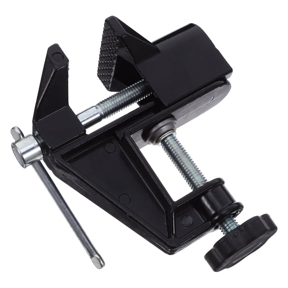 Healifty Stable Black Portable Bench Vise with Strong Clamp Force for Workbench Use