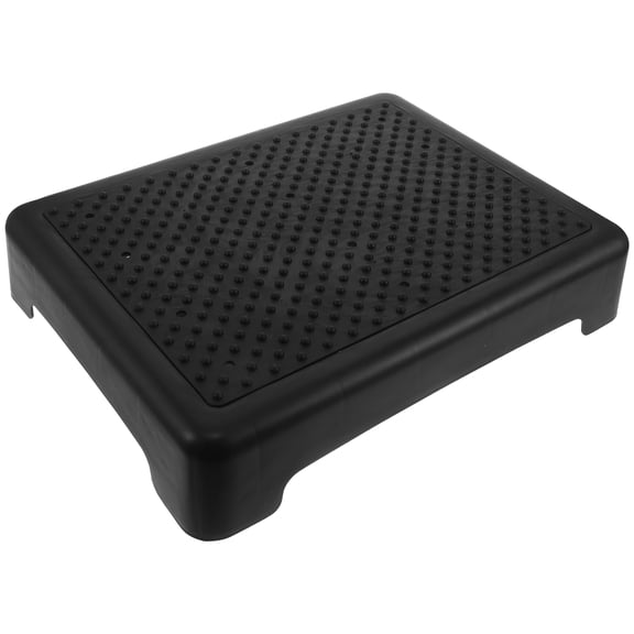 Healifty Black Non Slip Step Stool for Seniors Lightweight Portable Stable Footrest