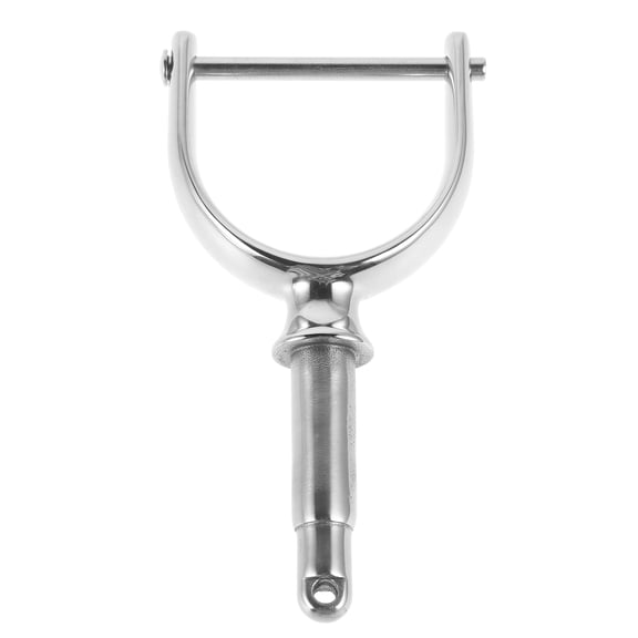 Healifty Plated Metal Oarlock Socket Side Mount Holder for Rowboat Accessories