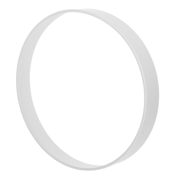 Healifty Stylish Clock Frame Circular Clock Structure White Minimalist Style 1Pcs
