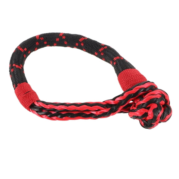 Healifty Synthetic Winch Rope Shackle Tow Hook Strap Emergency Rescue Off Road Vehicles 1Pack