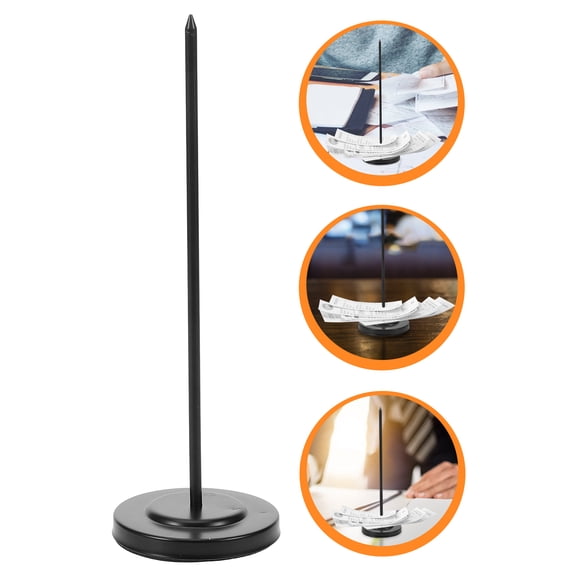 Healifty Ticket Receipt Holder for Restaurant in Black Sleek and Simple Design 1Pack