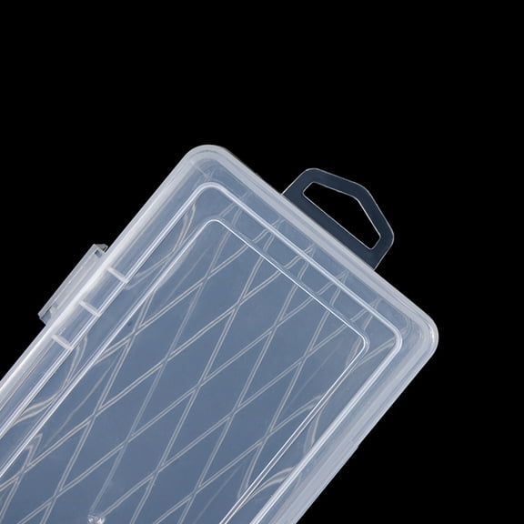 Healifty Bead Organizer Case Transparent Plastic with Large Capacity and Wall Hanging Feature