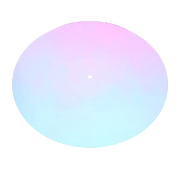 Healifty Translucent Acrylic Record Platter Mat with Smooth Edges and Enhanced Grip for Record Players