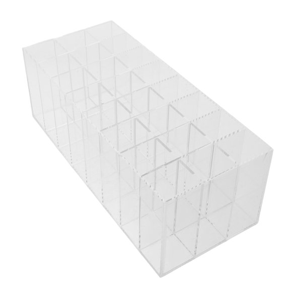 Healifty Transparent Acrylic Lipstick Organizer Rack for Small Space with Vertical Tower Design