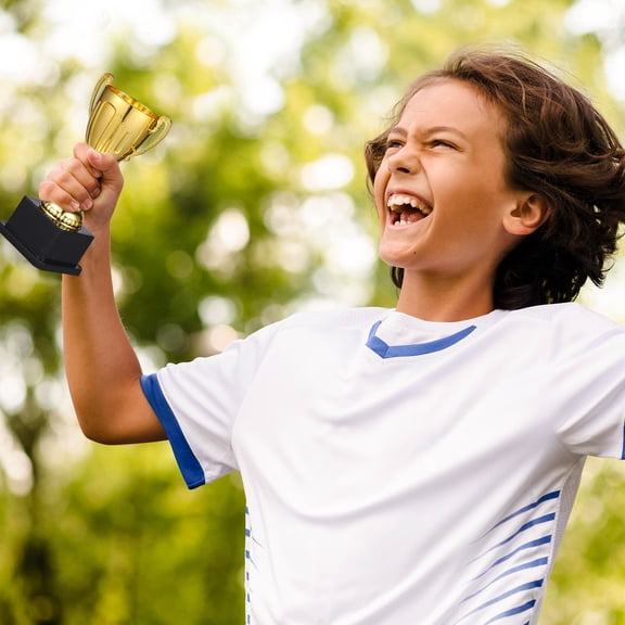 Healifty Plastic Golden Trophy Award Stylish Party Favor for Various Occasions