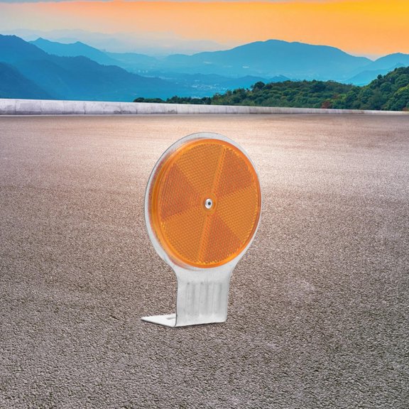 Healifty Weather Resistant Plastic Reflective Road Marker with Mounting Hole for Easy Installation