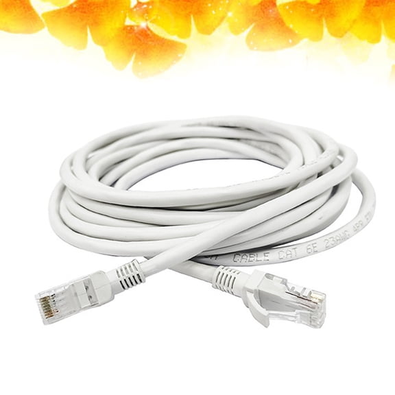 Healifty White Cat6 Ethernet Cable for Connecting Pcs Routers and Network Devices