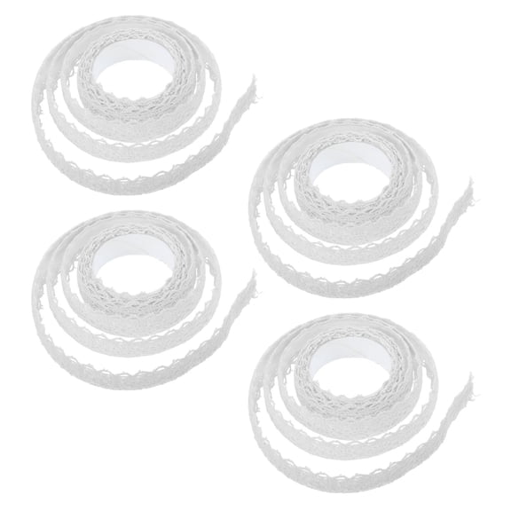 Healifty White Lace Pattern Washi Tape Self Adhesive for Scrapbook Accessories and Journaling