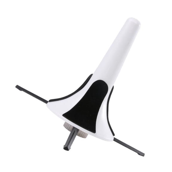 Healifty White Trumpet Bracket with Felt Protection and Detachable Metal Tripod for Wind Instruments