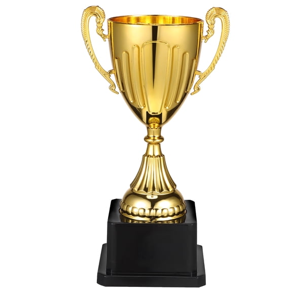 Healifty Golden Soccer Trophy Plastic Award Cup for Party Decorations