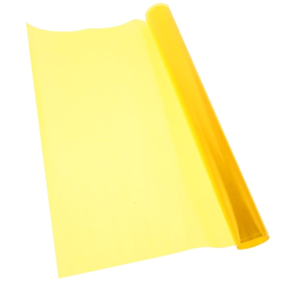 Healifty Yellow Headlight Film Wrap Self Adhesive Vinyl for Automotive Light Color Change