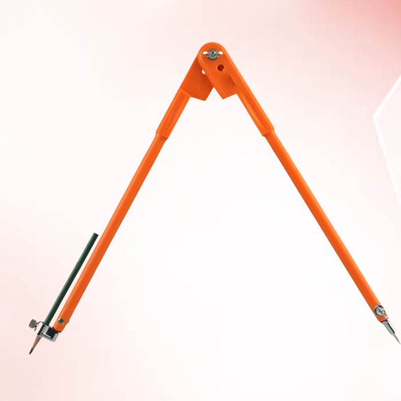 Healifty carpenter scribing ruler Large Woodworking Compass Drawing Tool Orange 1Set