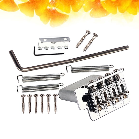 Healifty metal mandolin bridge Guitar Bridge Metal Silver DIY Fun for Musicians 1 Set