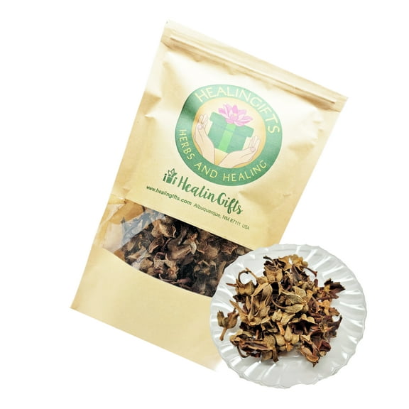 HealinGifts Flor de Manita 1 ounce in resealable stand-up Kraft pouches