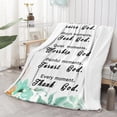 thumbnail image 1 of Healing Blanket, Positive Inspirational Thoughts Sherpa Blanket with Scripture Bible Verse Soft Throw Blanket -Christian Gifts for Women 50x60 Inch, 1 of 6