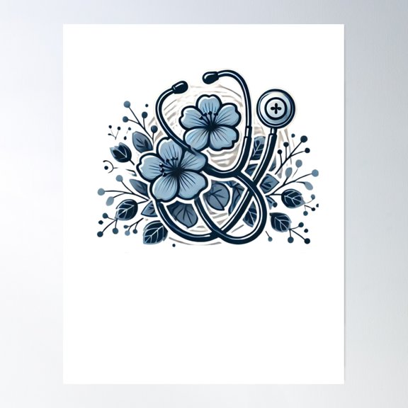 Healing Blossoms: The Art Of Care Poster Wall Art, Modern Wall Decor, 24x36 UNFRAMED